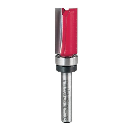 Diablo Freud 1/2 in. D X 1/2 in. X 2-5/8 in. L Carbide Top Bearing Flush Trim Router Bit 50-102